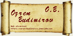 Ozren Budimirov vizit kartica